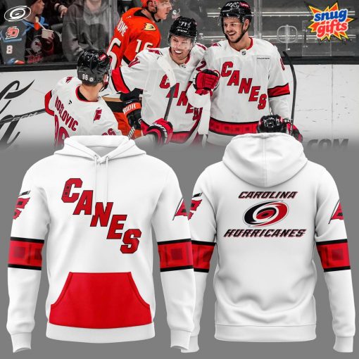 Official Carolina Hurricanes White Hoodie