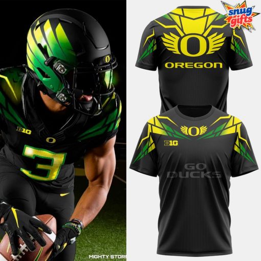Oregon Ducks Mighty Storm Black 2025 T-Shirt