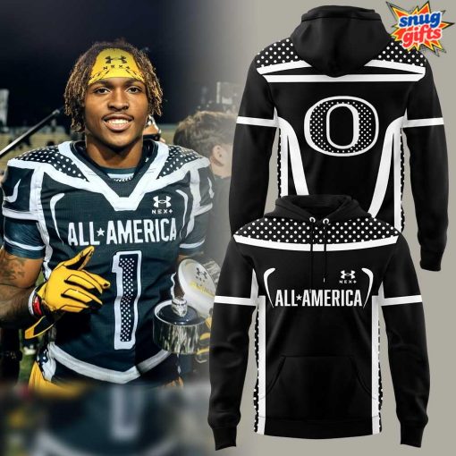 Oregon Football Dakorien Moore 2025 All-America Game Hoodie