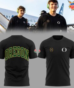 Oregon Football Rose Bowl Game Black T-Shirt