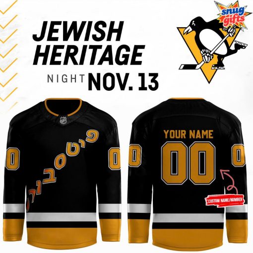 Pittsburgh Penguins Jewish Heritage Night Hockey Jersey