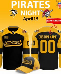 Pittsburgh Penguins Pirates Night April 15 Special Edition Hockey Jersey