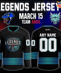 River Dragons Columbus Legends Night 2025 Hockey Jersey