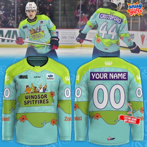 Scooby-Doo x Windsor Spitfires Mystery Machine Special Hockey Jersey