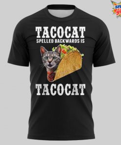 TacoCat Palindrome Funny Cat Taco T-Shirt