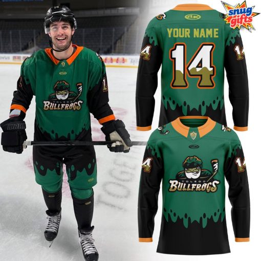 Toledo Walleye Bullfrogs New Uniform 202 Hockey Jersey