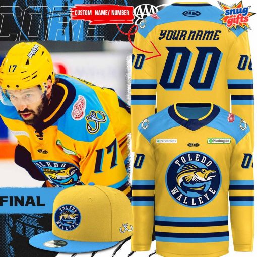 Toledo Walleye Golden Finals 2025 Custom Special Hockey Jersey
