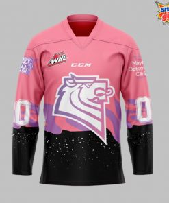 Victoria Royals Pink In The Rink 2025 Hockey Jersey