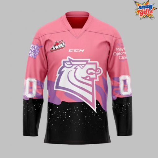 Victoria Royals Pink In The Rink 2025 Hockey Jersey