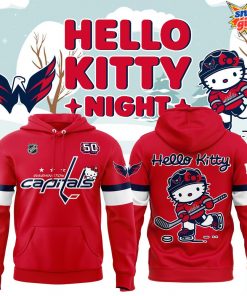 Washington Capitals New 2025 Hello Kitty Special Hoodie
