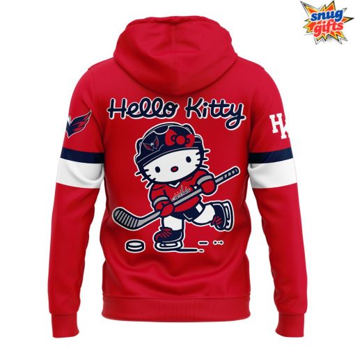 Washington Capitals New 2025 Hello Kitty Special Hoodie