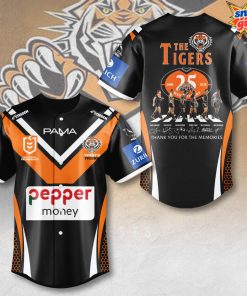 Wests Tigers 25th Anniversary Special Edition Baseball Jersey