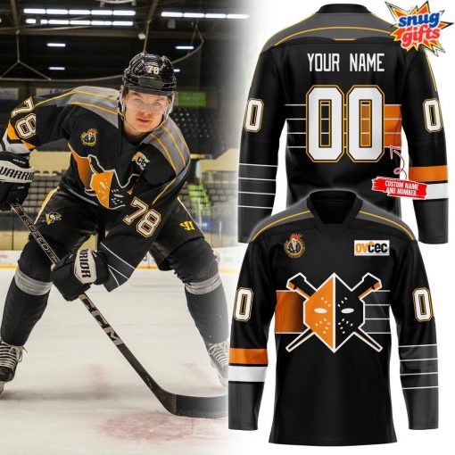 Wheeling Nailers Black Ice Custom Hockey Jersey