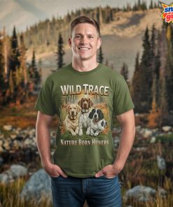 Wild Trace Nature Born Hunters Dog Graphic Tee