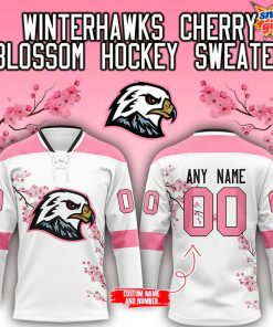 Winterhawks x Cherry Blossom 2025 Hockey Jersey