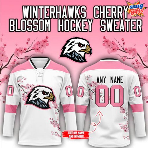 Winterhawks x Cherry Blossom 2025 Hockey Jersey