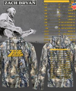 Zach Bryan 2025 Tour Camo Concert Hoodie