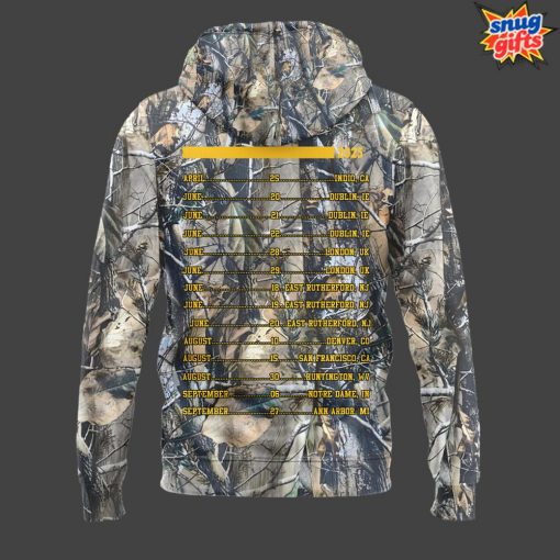 Zach Bryan 2025 Tour Camo Concert Hoodie
