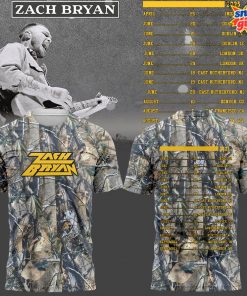 Zach Bryan 2025 Tour Camo Concert T-Shirt
