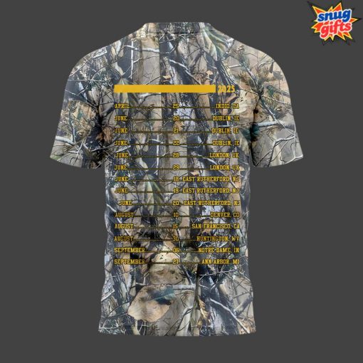 Zach Bryan 2025 Tour Camo Concert T-Shirt