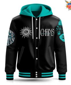 Alice in Chains Psychedelic Eye Hooded Varsity Jacket 3