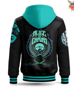 Alice in Chains Psychedelic Eye Hooded Varsity Jacket 4