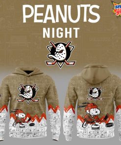 Anaheim Ducks Anniversary of Peanuts Hoodie 4