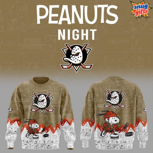 Anaheim Ducks Anniversary of Peanuts Sweatshirt