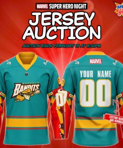 Bandits x Marvel Super Hero Night 2025 Hockey Jersey