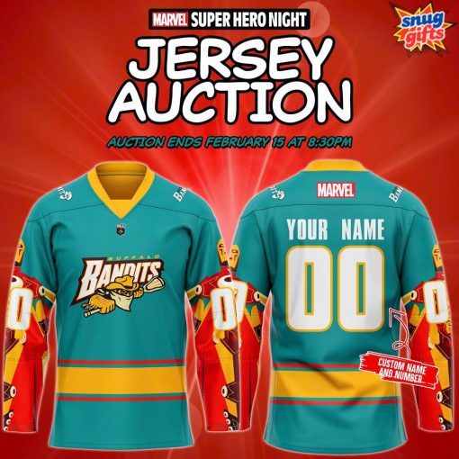 Bandits x Marvel Super Hero Night 2025 Hockey Jersey