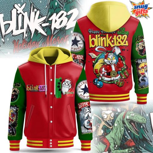 Blink-182 Happy Holidays Limited Edition Hooded Varsity Jacket