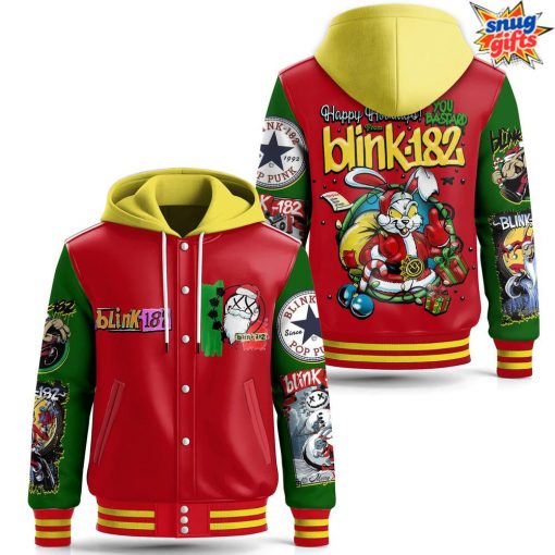 Blink-182 Happy Holidays Limited Edition Hooded Varsity Jacket