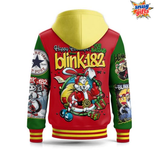 Blink-182 Happy Holidays Limited Edition Hooded Varsity Jacket
