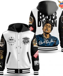 Bob Dylan Iconic Tribute Hooded Varsity Jacket