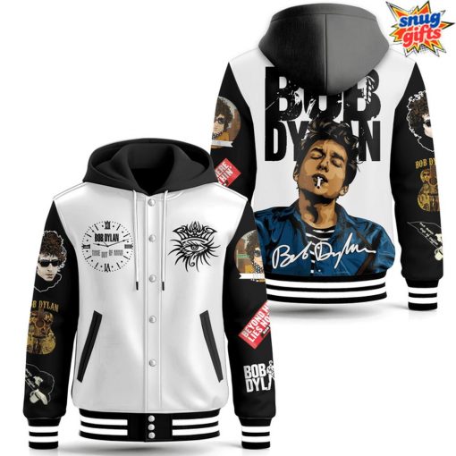 Bob Dylan Iconic Tribute Hooded Varsity Jacket