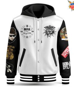 Bob Dylan Iconic Tribute Hooded Varsity Jacket 3