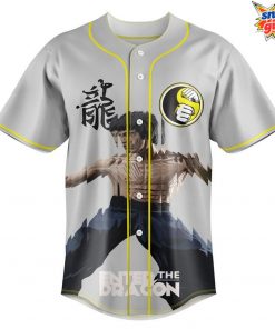 Bruce Lee Enter the Dragon DJ Remix Baseball Jersey 3