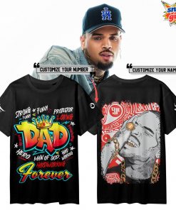 Chris Brown Graffiti King Dad Custom T-Shirt