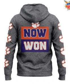 Clemson Tigers Now Won 2025 Special Edition Hoodie 1