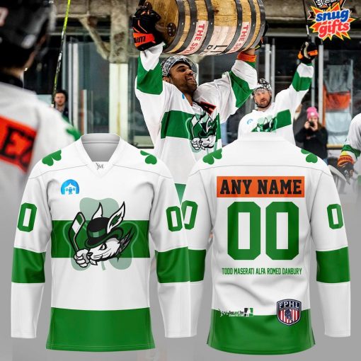 Danbury Hat Tricks Todd Maserati Alfa Romed Danbury Hockey Jersey