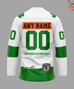 Danbury Hat Tricks Todd Maserati Alfa Romed Danbury Hockey Jersey 3