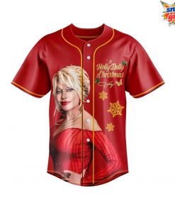 Dolly Parton Holly Dolly Christmas Limited Edition Baseball Jersey 3