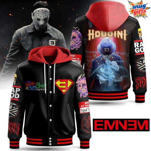 Eminem Houdini Rap God Hooded Varsity Jacket
