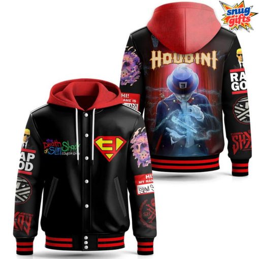 Eminem Houdini Rap God Hooded Varsity Jacket