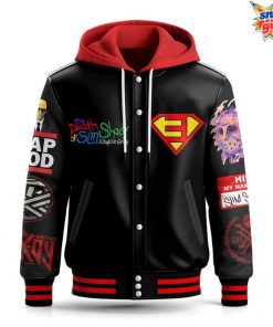 Eminem Houdini Rap God Hooded Varsity Jacket 3