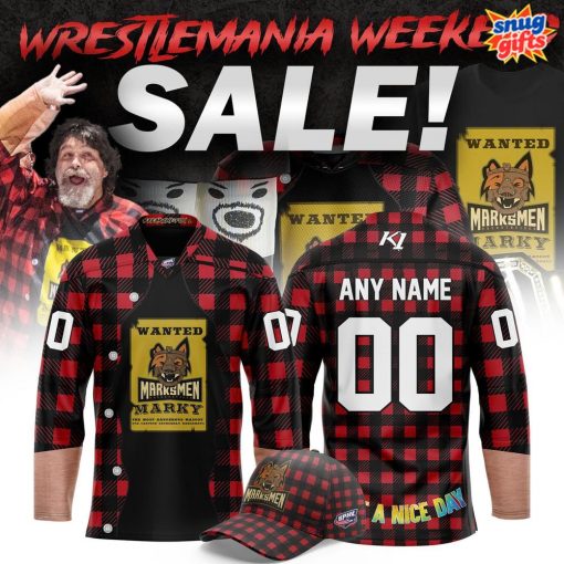 Fayetteville Marksmen x WrestleMania Weekend Special Edition Hockey Jersey