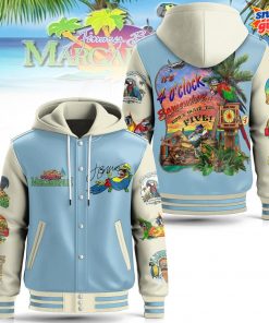 Jimmy Buffett Margaritaville ‘4 O’Clock Somewhere’ Tropical Hooded Varsity Jacket