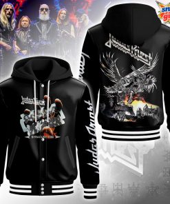 Judas Priest Bullet Train 1980 Syracuse Tour Hooded Varsity Jacket