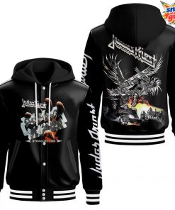 Judas Priest Bullet Train 1980 Syracuse Tour Hooded Varsity Jacket