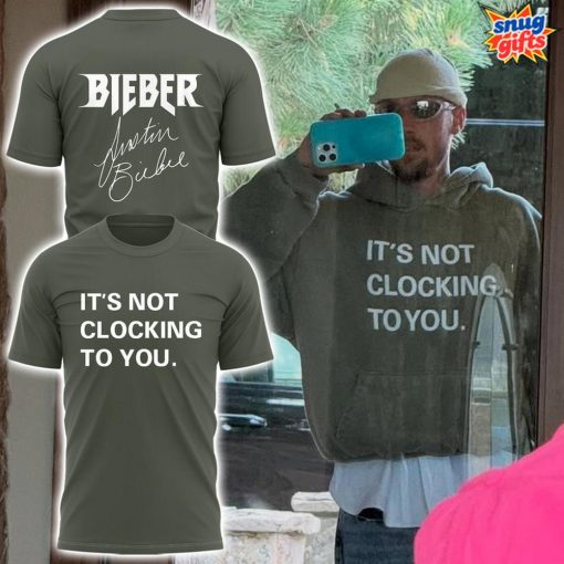 Justin Bieber “It’s Not Clocking To You” Limited Edition T-Shirt